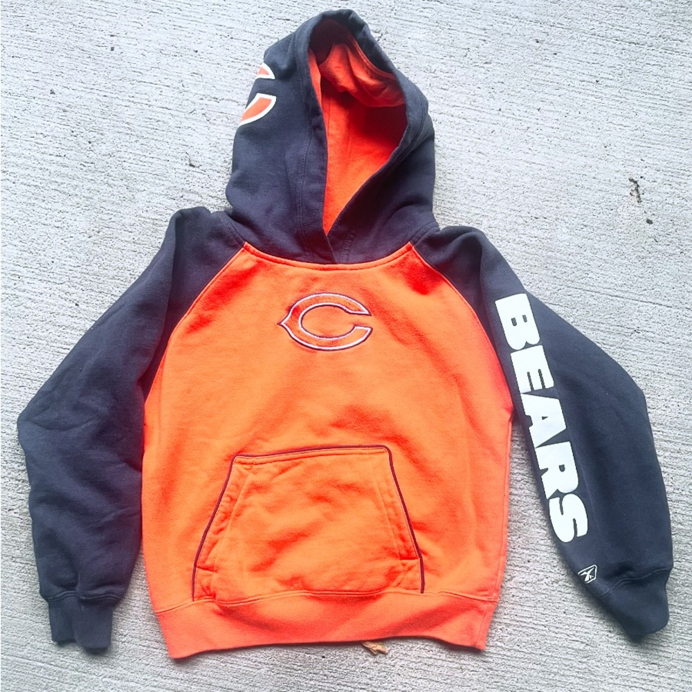 Vintage NFL CHICAGO BEARS REEBOK ORANGE HOODIE